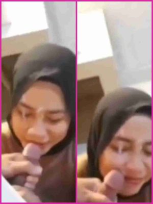 Seronok tudung penis tembah wajah nikmat